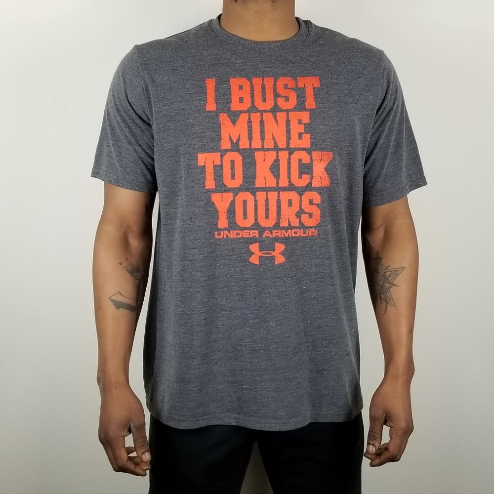 Under Armour grey graphic tee loose fit